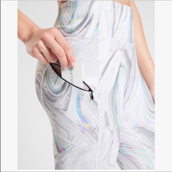 New Athleta Contender Opal Capri Powerlift Sz S & L - Picture 3 of 10